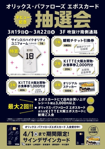 エポスカード抽選会開催中！｜エポスカードセンターのショップニュース